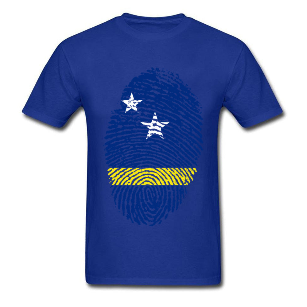 Curacao Flag Fingerprint Tee