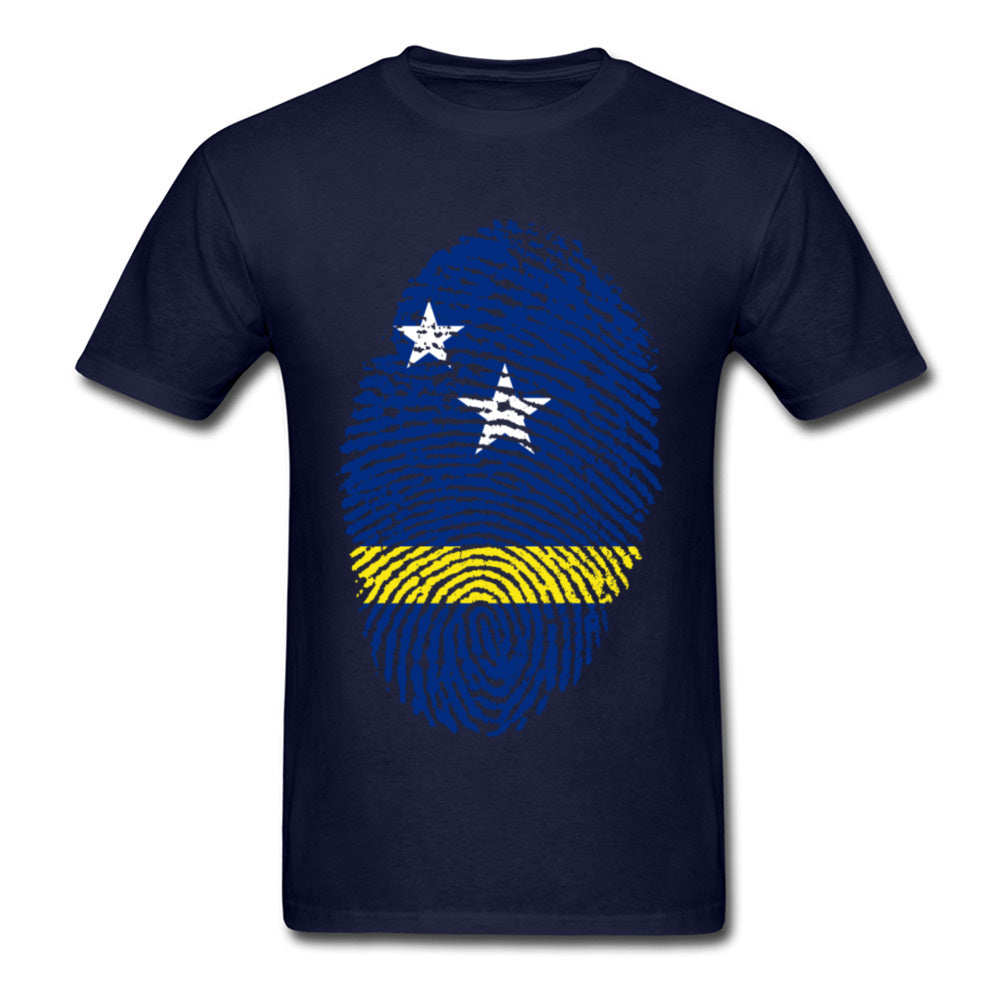 Curacao Flag Fingerprint Tee