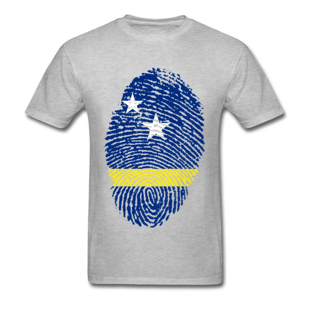 Curacao Flag Fingerprint Tee