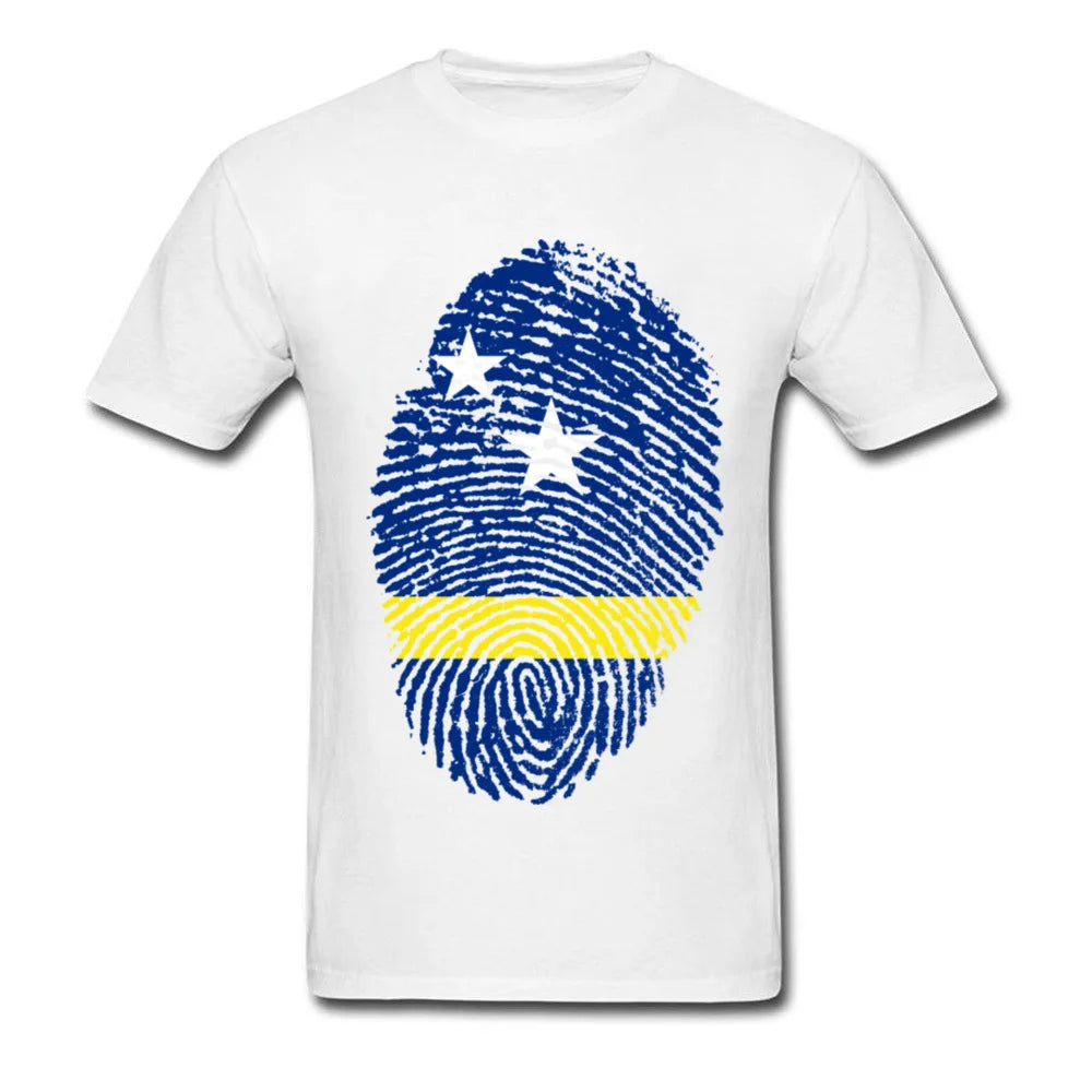 Curacao Flag Fingerprint Tee