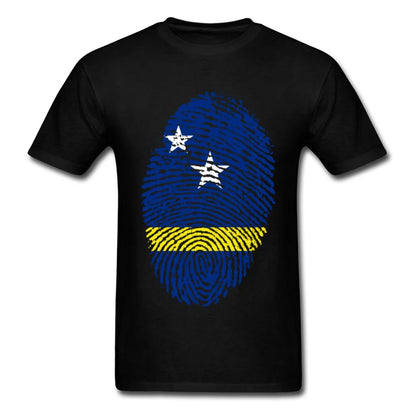 Curacao Flag Fingerprint Tee