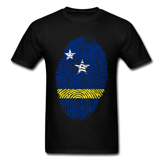 Curacao Flag Fingerprint Tee
