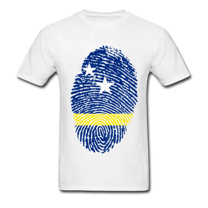 Curacao Flag Fingerprint Tee